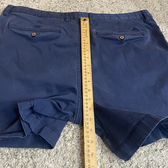 Tommy Bahama Shorts Mens 38? Blue Stretch Chino Walk Flat Front Casual Summer - Picture 8 of 8